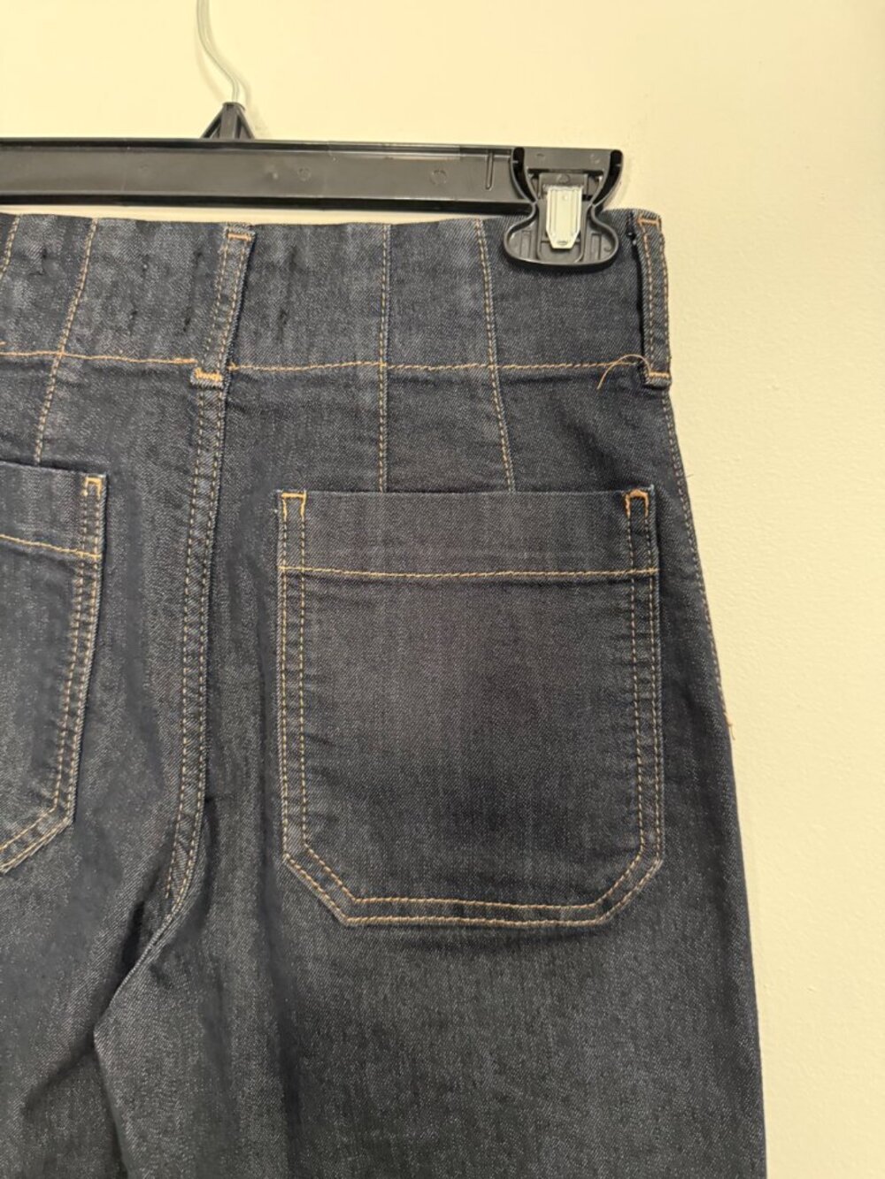 Maeve The Colette High-Rise Wide-Leg Cropped Jeans Dark Wash Size 26 Womens - Picture 8 of 8